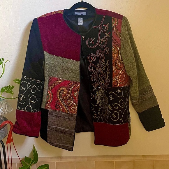 Vintage Indigo Moon Patchwork Jacket - Picture 5 of 5